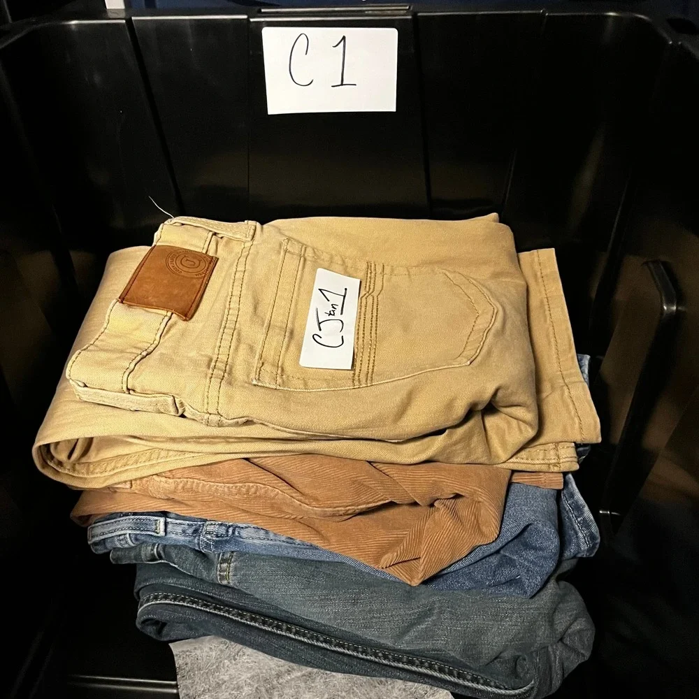 Cody James Slim Straight Jackson Khaki Tan Pants 32x34 Mens Western Trousers